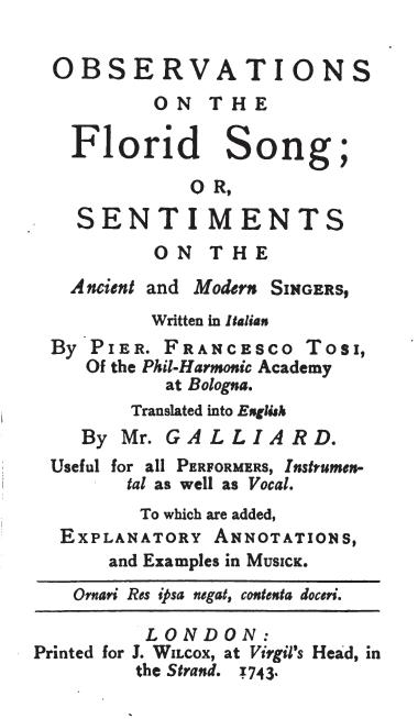 The Wisdom of Tosi and Mancini